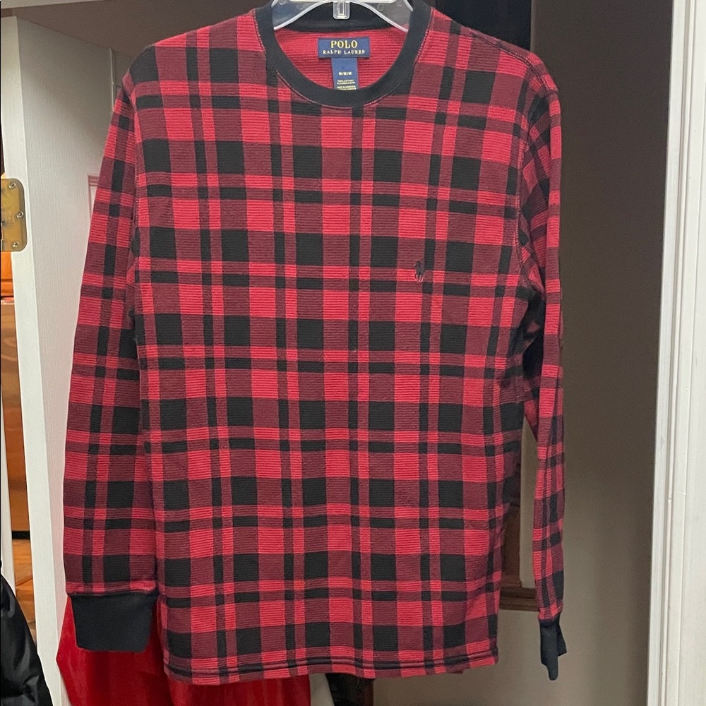 Ralph Lauren Red and Black Checkered Top
